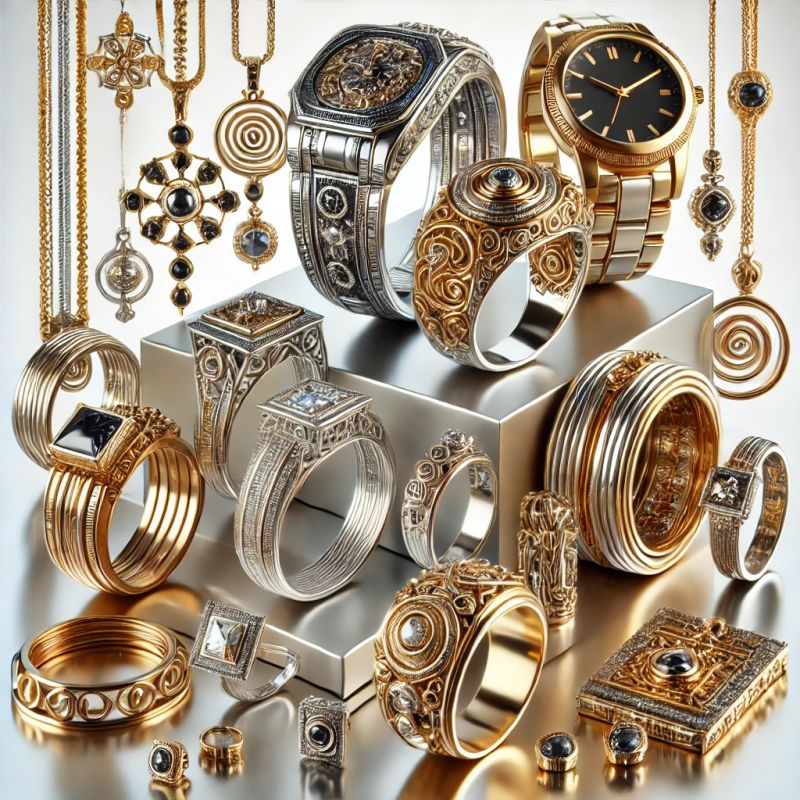  Luxurious vermeil silver jewlery 